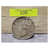 1922 PEACE DOLLAR, VG