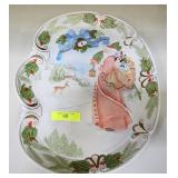 11' CYBIS, USA PORCELAIN CHRISTMAS PLATE