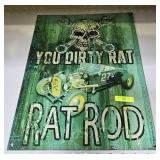 12' X 16' METAL RAT ROD SIGN