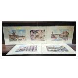 LOT OF FIVE- 14' X 9' VERONA ITALY PRINTS
