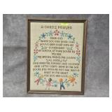14.5' X 19.5' CHILD'S PRAYER NEEDLEPOINT