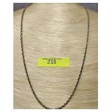 22' STERLING SILVER ROPE NECKLACE