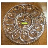 13' CAPE COD GLASS OYSTER TRAY