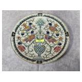 12' PORCELAIN TURTLE DOVE PLATE