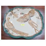 19' PORCELAIN PHEASANT SERVING PLATTER