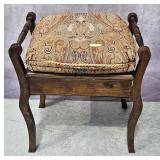 ANTIQUE EDWARDIAN LIFT TOP FOOT STOOL