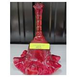 7'' FENTON GLASS RUBY BELL