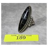 NATIVE AMERICAN PETRIFIED WOOD RING, SZ-6