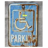 18' METAL HANDICAP PARKING SIGN