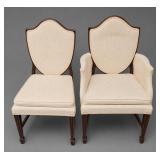 PAIR OF HEPPLEWHITE 'SHIELD BACK' SIDE CHAIRS