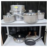LOT OF ASST. STAINLESS & OTHER COOKWARE