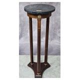 32' MARBLE TOP MAHOGANY FERN OR PLANT STAND