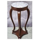 30' MARBLE TOP MAHOGANY FERN OR PLANT STAND