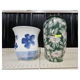 10' AND 14' CERAMIC VASE LOT