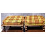PAIR OF VINTAGE ETHAN ALLEN STACKING FOOTSTOOLS