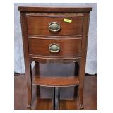 HICKORY MRG. CO. 2- DRAWER SIDE TABLE