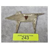 STERLING SILVER 3' ANIMAL BROOCH