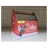 COCA-COLA TIN 6-BOTTLE CARRIER