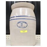 2-GALLON MARSHALL TEXAS POTTERY CHURN