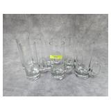 6- LENOX CRYSTAL IRISH COFFEE MUGS