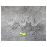 8- WATERFORD CRYSTAL 'GLENGARRIFF' WINE GLASSES