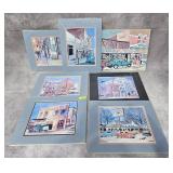 7- PCS. OF ORIGINAL MARY PADGELEK ARTWORK