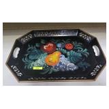 19' TOWLE STYLE PAINTED TRAY