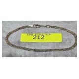 7' STERLING SILVER HERRINGBONE BRACELET
