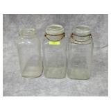 LOT OF 3- QUEEN & OTHER 2-QT. JARS