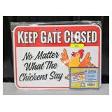 12' X 9' CHICKEN GATE SIGN