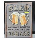 12' X 16' BEER GARAGE METAL SIGN