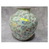 10' SATSUMA STYLE DECORATIVE VASE
