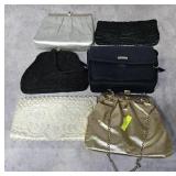 GROUP OF 6- ASST. LADIES' PURSES & CLUTCHES