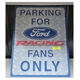 12' X 16' FORD RACING FANS METAL SIGN