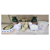ASST. PORCELAIN AND POTTERY VASES & FIGURES