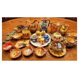 LARGE LOT ASST. EARTH TONE STONEWARE & KITCHENWARE