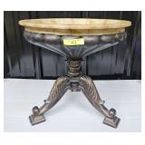 12' METAL & CERAMIC COMPOTE BOWL