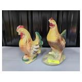 PAIR OF VINTAGE ROYAL WINDSOR CERAMIC CHICKENS