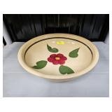 13' WATT POTTERY 'RIO ROSE' SPAGHETTI BOWL