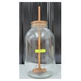 11' GLASS JAR BUTTER CHURN
