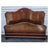 MAHOGANY SERPENTINE FULL SIZE BED