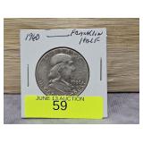 1960 FRANKLIN HALF DOLLAR, AU