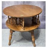 28' ROTATING MAHOGANY SIDE TABLE
