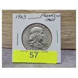 1963 FRANKLIN HALF DOLLAR, AU
