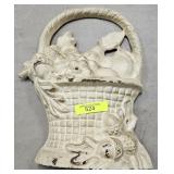 10' CAST IRON FLOWER BASKET DOOR STOP