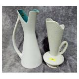 PAIR OF HAEGER POTTERY 'MCM' EWERS
