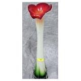 15' ART GLASS JIP VASE