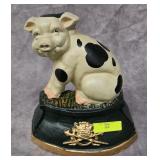 7' CAST IRON PIG DOOR STOP