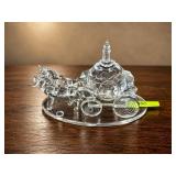 6' GODINGER CRYSTAL CINDERELLA PUMPKIN CARRIAGE