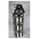 22.5' FOLK ART PATRIOTIC BIRDHOUSE